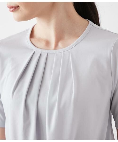 NEWYORKER / ニューヨーカー Tシャツ | トリアセ強撚スムース フロントタック半袖プルオーバー | 詳細3