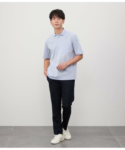 NEWYORKER / ニューヨーカー ポロシャツ | COOL COMFORT ジャージーサッカーストライプ ポロシャツ | 詳細10