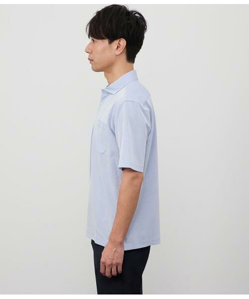 NEWYORKER / ニューヨーカー ポロシャツ | COOL COMFORT ジャージーサッカーストライプ ポロシャツ | 詳細2