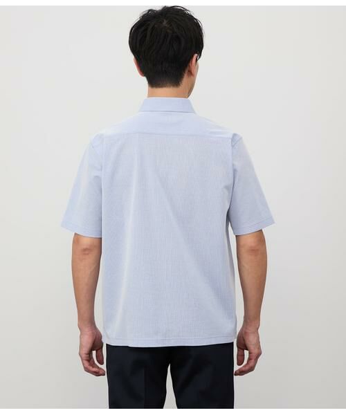 NEWYORKER / ニューヨーカー ポロシャツ | COOL COMFORT ジャージーサッカーストライプ ポロシャツ | 詳細3