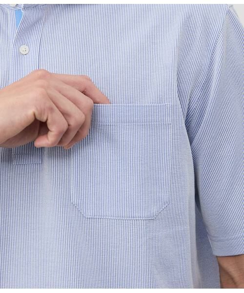 NEWYORKER / ニューヨーカー ポロシャツ | COOL COMFORT ジャージーサッカーストライプ ポロシャツ | 詳細5