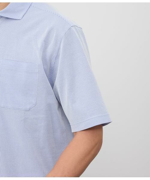 NEWYORKER / ニューヨーカー ポロシャツ | COOL COMFORT ジャージーサッカーストライプ ポロシャツ | 詳細6