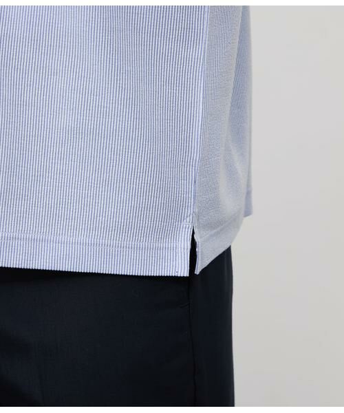 NEWYORKER / ニューヨーカー ポロシャツ | COOL COMFORT ジャージーサッカーストライプ ポロシャツ | 詳細7