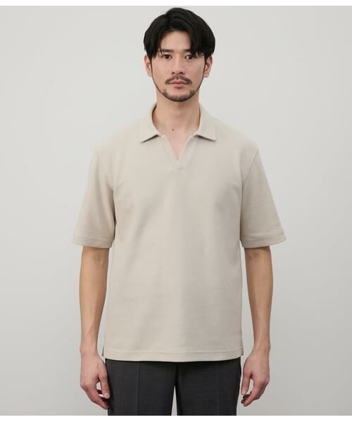 I cotoni di Albini スキッパー ポロシャツ （ポロシャツ