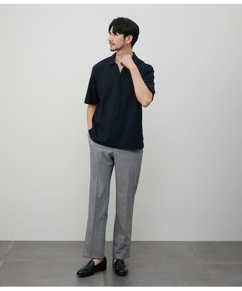 I cotoni di Albini スキッパー ポロシャツ （ポロシャツ