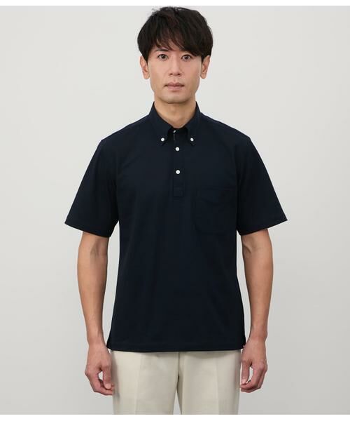 NEWYORKER / ニューヨーカー ポロシャツ | NY CARE FREE 無地プルオーバー ボタンダウンポロシャツ | 詳細13
