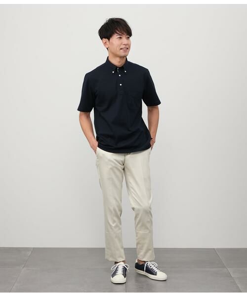 NEWYORKER / ニューヨーカー ポロシャツ | NY CARE FREE 無地プルオーバー ボタンダウンポロシャツ | 詳細14