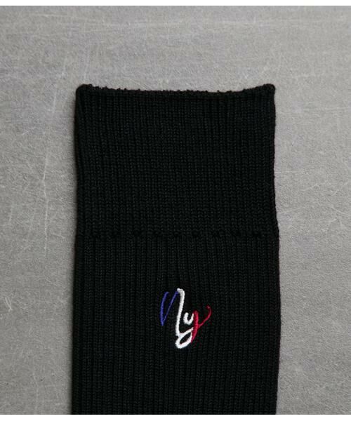 NEWYORKER / ニューヨーカー ソックス | トリコロールNY刺繍 カジュアルソックス | 詳細1