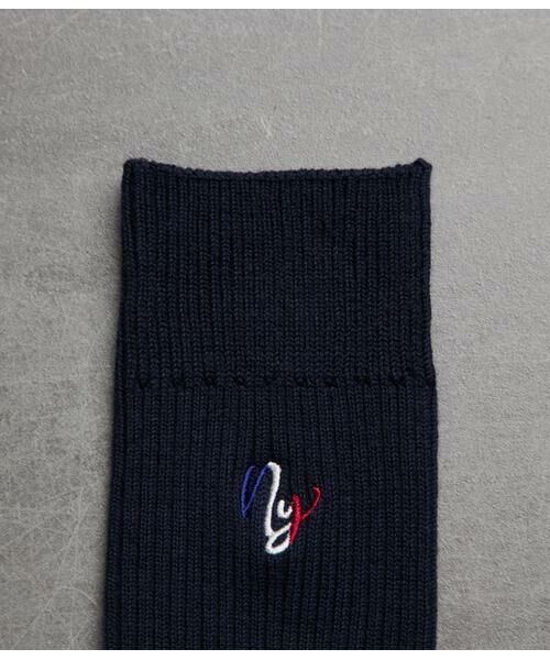 NEWYORKER / ニューヨーカー ソックス | トリコロールNY刺繍 カジュアルソックス | 詳細5