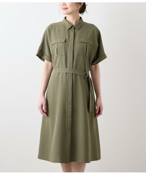 ✨美品✨UNITED ARROWS 多色葉柄 半袖ひざ丈ワンピース 新品タグ付き 楽天市場】花柄ワンピース 総柄 ワンピ 半袖スキッパー ひざ丈