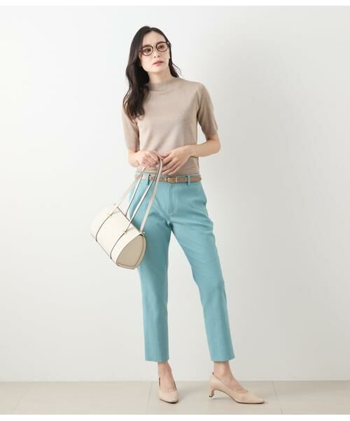 NEWYORKER / ニューヨーカー ニット・セーター | ヴィスコースポリエステル ビルドネック5分袖プルオーバー | 詳細17