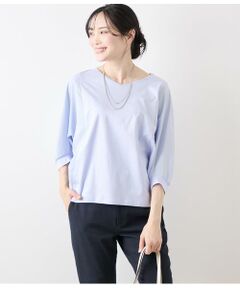 セール】 コットンポリエステルボーダー 前後2WAYカットソー