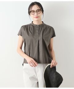 NEWYORKER / ニューヨーカー Tシャツ | コットンナイロントリコット スタンドカラープルオーバー