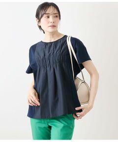 tシャツ ファインスムース　シャーリングＴ レディース メンズ セール】 コットンスムースシルケット シャーリングカットソー