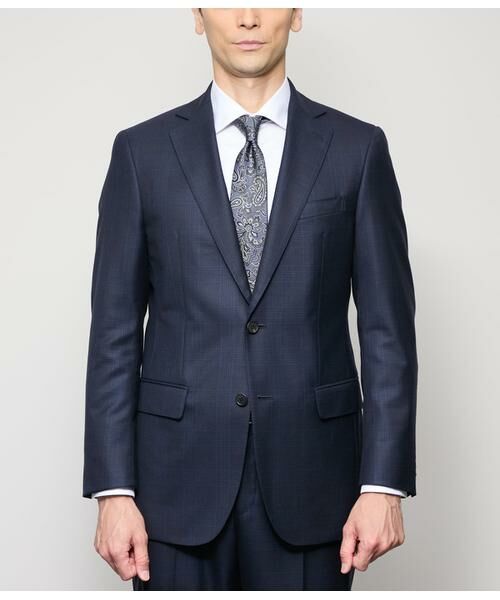 NEWYORKER / ニューヨーカー セットアップ | TAILOR CLOTH シルク混 チェック スーツ | 詳細1