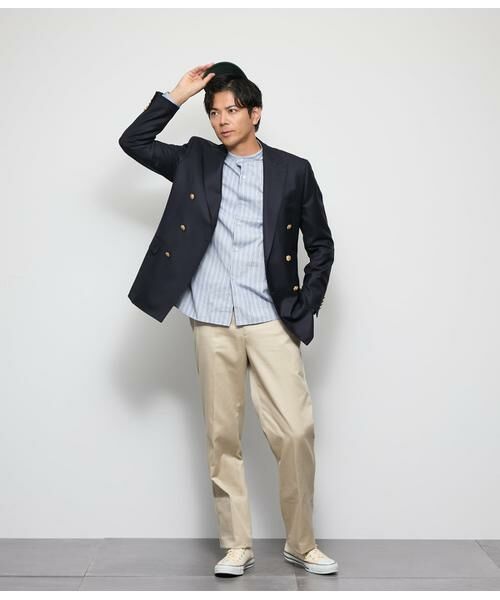 NEWYORKER / ニューヨーカー テーラードジャケット | PREMIUM CLOTH Beyond 無地 ダブルブレザー | 詳細12