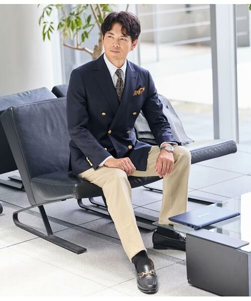 NEWYORKER / ニューヨーカー テーラードジャケット | PREMIUM CLOTH Beyond 無地 ダブルブレザー | 詳細16