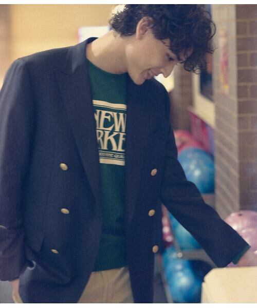 NEWYORKER / ニューヨーカー テーラードジャケット | PREMIUM CLOTH Beyond 無地 ダブルブレザー | 詳細18