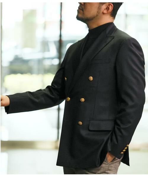 NEWYORKER / ニューヨーカー テーラードジャケット | PREMIUM CLOTH Beyond 無地 ダブルブレザー | 詳細22