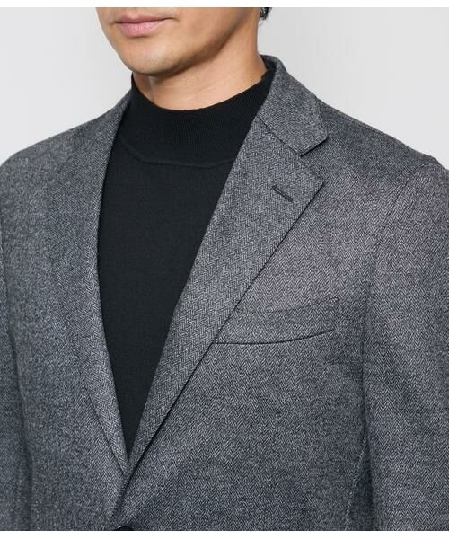 NEWYORKER / ニューヨーカー テーラードジャケット | MOVING COMFORT ヘリンボーンジャージー ジャケット | 詳細3