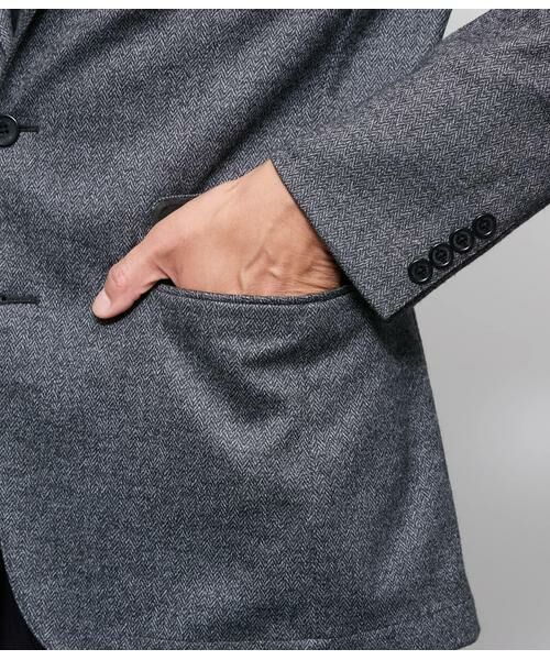 NEWYORKER / ニューヨーカー テーラードジャケット | MOVING COMFORT ヘリンボーンジャージー ジャケット | 詳細5