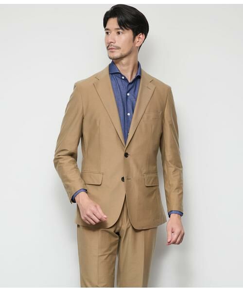 NEWYORKER/ニューヨーカー MOVING COMFORT ソラーロ ジャージー ジャケット(セットアップ対応) ベージュ S NEWYORKER/ニューヨーカー MOVING COMFORT ソラーロ ジャージー ジャケット(セットアップ対応) ベージュ S