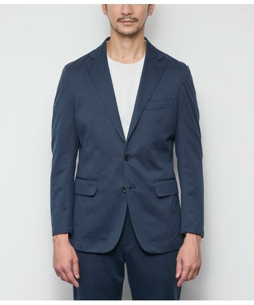 NEWYORKER / ニューヨーカー セットアップ | MOVING COMFORT ヘリンボーン ジャージー ジャケット(セットアップ対応) | 詳細1