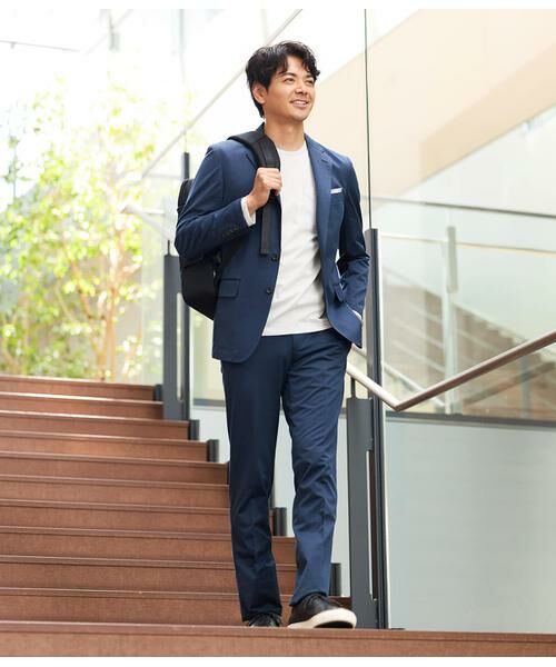 NEWYORKER / ニューヨーカー セットアップ | MOVING COMFORT ヘリンボーン ジャージー ジャケット(セットアップ対応) | 詳細10