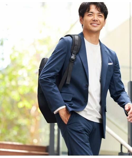 NEWYORKER / ニューヨーカー セットアップ | MOVING COMFORT ヘリンボーン ジャージー ジャケット(セットアップ対応) | 詳細11