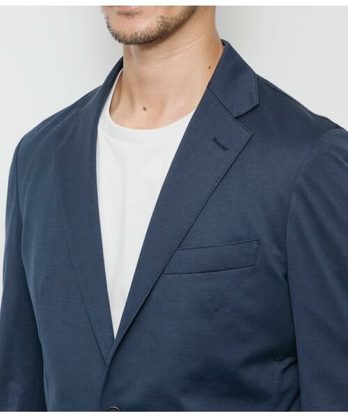 NEWYORKER / ニューヨーカー セットアップ | MOVING COMFORT ヘリンボーン ジャージー ジャケット(セットアップ対応) | 詳細3