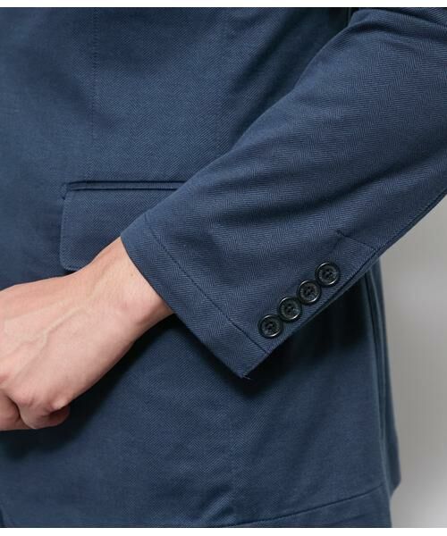 NEWYORKER / ニューヨーカー セットアップ | MOVING COMFORT ヘリンボーン ジャージー ジャケット(セットアップ対応) | 詳細4