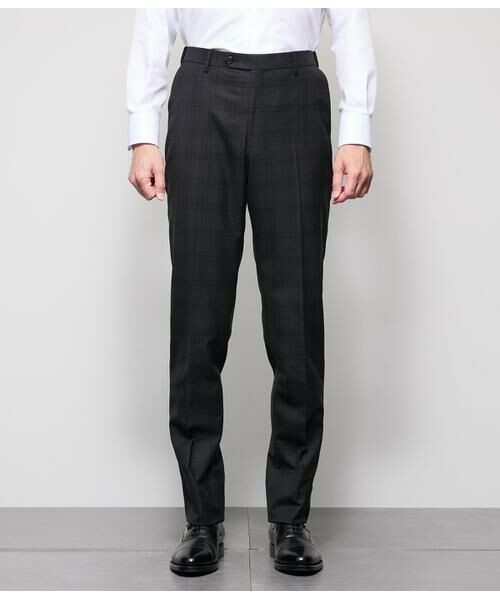 NEWYORKER / ニューヨーカー セットアップ | BUNGY CLOTH チェック ウエストアジャストスラックス(セットアップ対応) | 詳細1