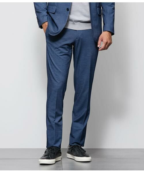 NEWYORKER/ニューヨーカー MOVING COMFORT マナードジャージー ウエストアジャストパンツ(セットアップ対応) ブルー 94