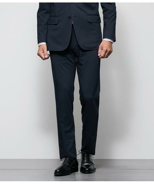 NEWYORKER/ニューヨーカー MOVING COMFORT マナードジャージー ウエストアジャストパンツ(セットアップ対応) ネイビー 94