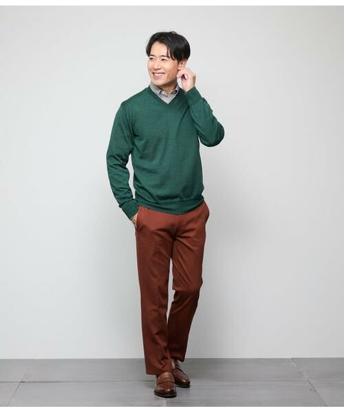 NEWYORKER / ニューヨーカー チノ・ワークパンツ | ツイル調ポンチ シャーリングパンツ | 詳細17