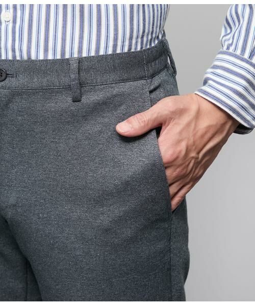 NEWYORKER / ニューヨーカー チノ・ワークパンツ | ツイル調ポンチ シャーリングパンツ | 詳細4