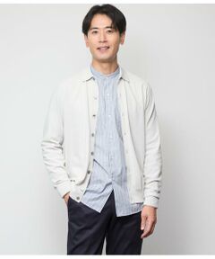 NEWYORKER / ニューヨーカー カーディガン・ボレロ | 編み柄襟付き カーディガン