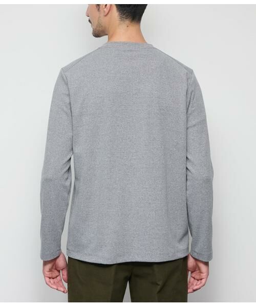 NEWYORKER / ニューヨーカー カットソー | スパンテレコ 浅Vネック長袖Ｔシャツ | 詳細2