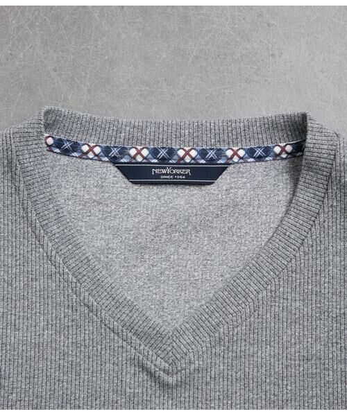 NEWYORKER / ニューヨーカー カットソー | スパンテレコ 浅Vネック長袖Ｔシャツ | 詳細5