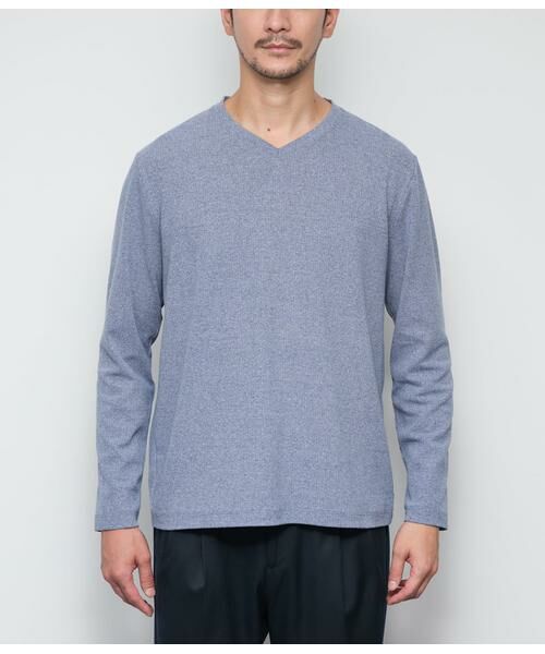 NEWYORKER / ニューヨーカー カットソー | スパンテレコ 浅Vネック長袖Ｔシャツ | 詳細8