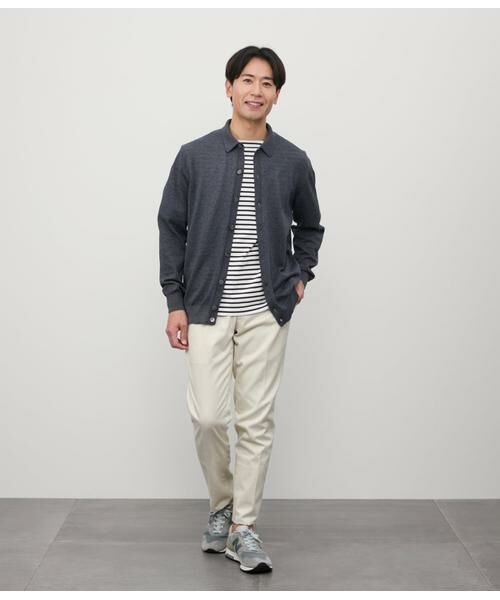 NEWYORKER / ニューヨーカー Tシャツ | ボートネックデザイン ボーダーTシャツ | 詳細15