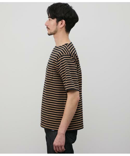 NEWYORKER / ニューヨーカー Tシャツ | ボートネックデザイン ボーダーTシャツ | 詳細2