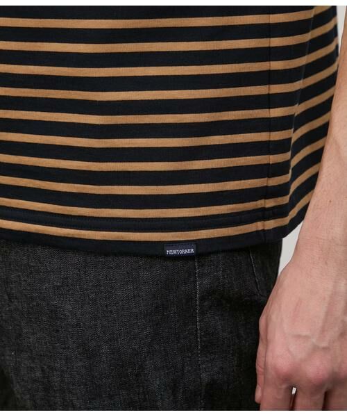 NEWYORKER / ニューヨーカー Tシャツ | ボートネックデザイン ボーダーTシャツ | 詳細7