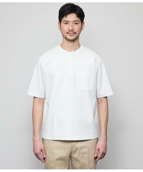 NEWYORKER / ニューヨーカー Tシャツ | ヘンリーネック 半袖Tシャツ | 詳細1