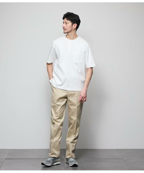 NEWYORKER / ニューヨーカー Tシャツ | ヘンリーネック 半袖Tシャツ | 詳細11