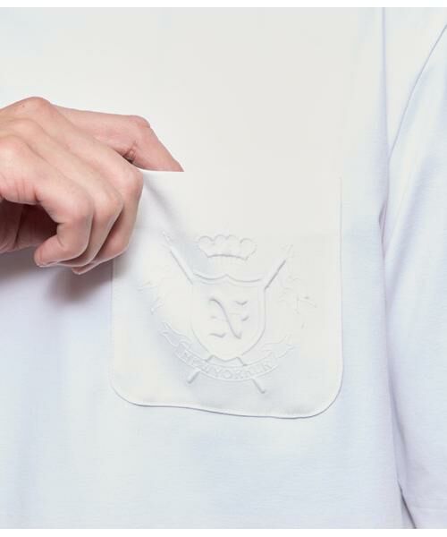 NEWYORKER / ニューヨーカー Tシャツ | COOL COMFORT ニューヨーカーエンボスプリント 半袖 クルーネックTシャツ | 詳細5