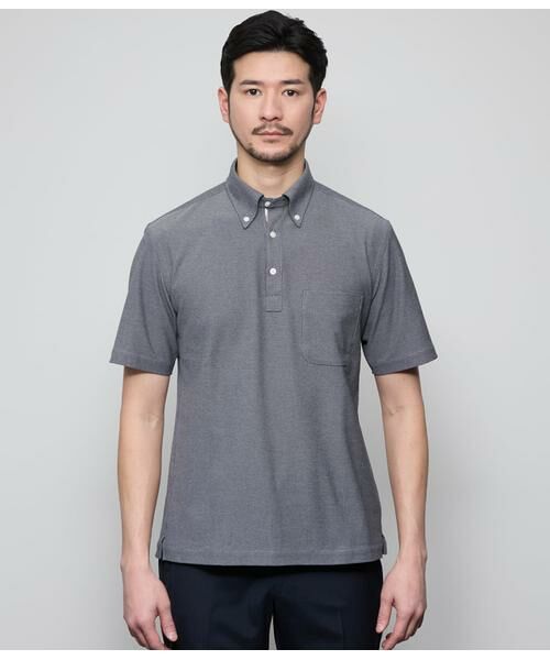 NEWYORKER / ニューヨーカー ポロシャツ | I cotoni di Albini 半袖ボタンダウンポロシャツ | 詳細1