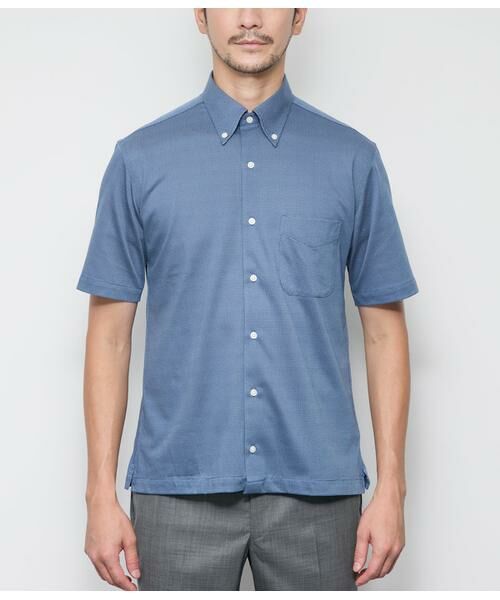 NEWYORKER / ニューヨーカー ポロシャツ | 3色ドビージャカード 前開きボタンダウンポロシャツ | 詳細1