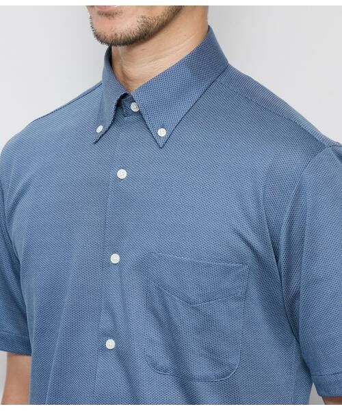 NEWYORKER / ニューヨーカー ポロシャツ | 3色ドビージャカード 前開きボタンダウンポロシャツ | 詳細3