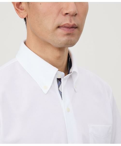 NEWYORKER / ニューヨーカー ポロシャツ | COOL COMFORT エイトロック鹿の子 前開きボタンダウンポロシャツ | 詳細4